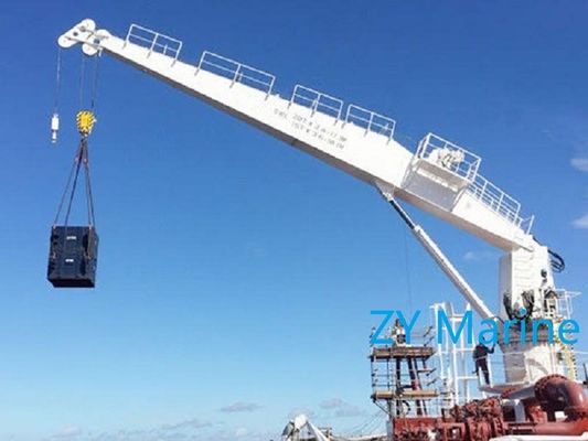 Hydraulic Slewing Crane/5t 12.5m Hydraulic Fixed Boom Ship Crane Cargo Hose Davit Ship Deck Equipment