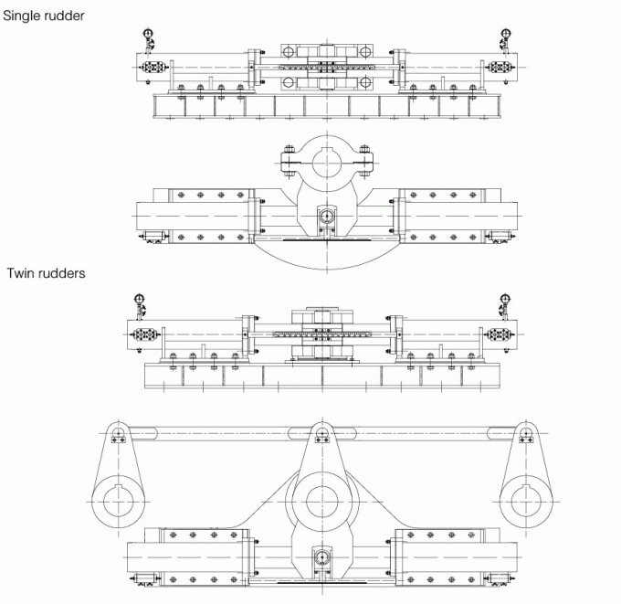 Electric Hydraulic Fork Type Steering Gear Marine Hydraulic Steering