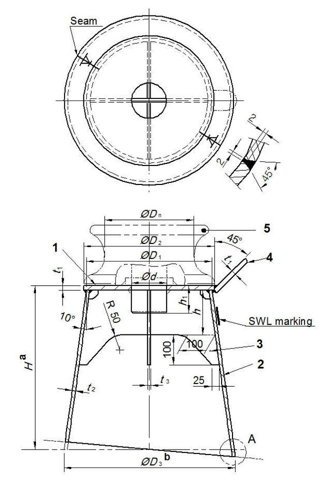 ISO 13776 Deck Stand Pedestal Roller Fairlead Ship Towing Equipment