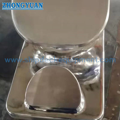6-Inch Polished Stainless Steel Fixed Towing Chock for Inland Barges and Workboats