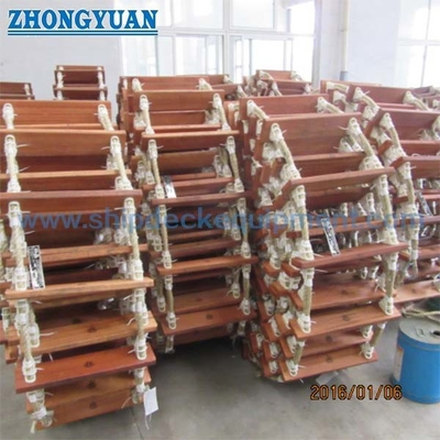 ISO 5489-2008 Wooden Step Marine Embarkation Rope Ladder Marine Outfitting