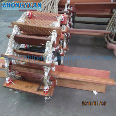 ISO 799 Marine Hard Wooden Step Rope Pilot Ladder Marine Outfitting