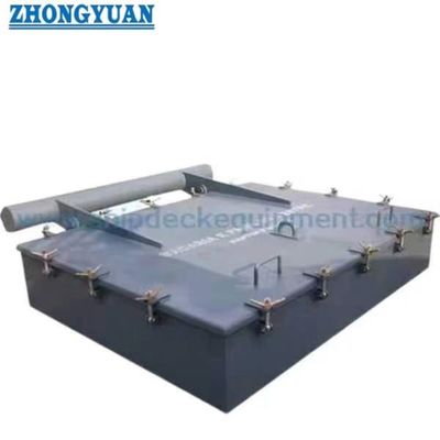 Small Weathertight Steel Hatch with Wing-Nut Closures | Storage and Dry Cargo Hold Access (ISO 5778)