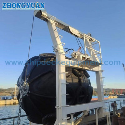 2.5–16T Hydraulic Fender Crane | Rubber Fender Davit for Ship Deck Equipment