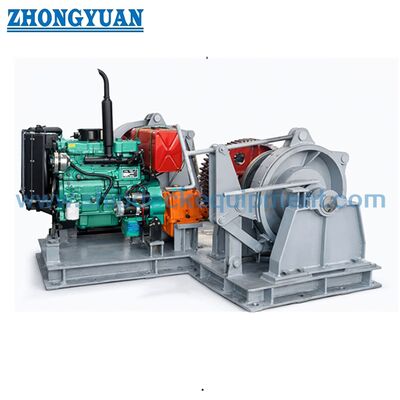 38mm Diesel Engine Driven Marine Anchor Windlass for Ship Deck | Double Gypsy Windlass