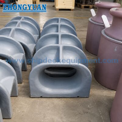 310–500 mm Deck-Mounted Cast Steel Panama Chock | JIS F 2017-1982 Type AC for Ship Mooring
