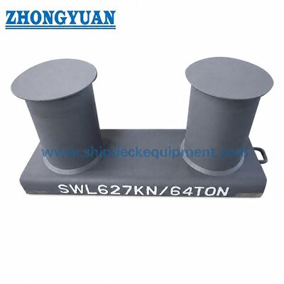GB/T 554-2008 Type A Ship Wide Base Double Bitts Mooring Bollards Ship Mooring Equipment