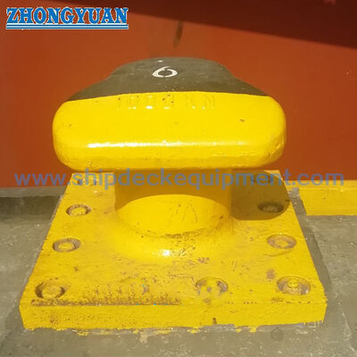 10–200T T-Head Dock Bollard for Wharf Mooring | Cast Steel or SG Iron with Anchor Bolts
