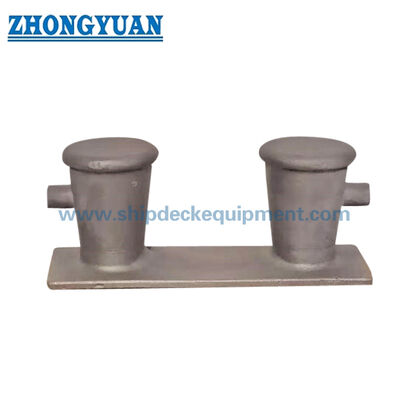 Double Bitt Mooring Bollard with Optional Horns | ASTM A27 Grade 70-36 Cast Steel