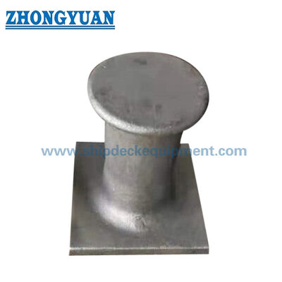 8" & 10" Cast Steel Single Bitt Bollards for Barges & Workboats | Thru-Deck & Flush-Weld Types