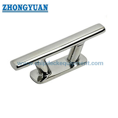 316 Stainless Steel Oval Tube Cleat for Yacht Deck Mooring | Mirror Polished Marine Hardware