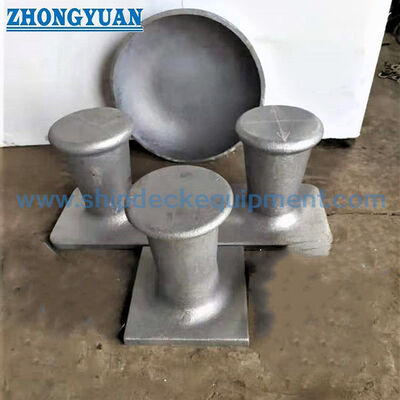 8" & 10" Double Bitt Bollards Without Horns for Barge Mooring | ASTM A27 Grade 70-36 Cast Steel