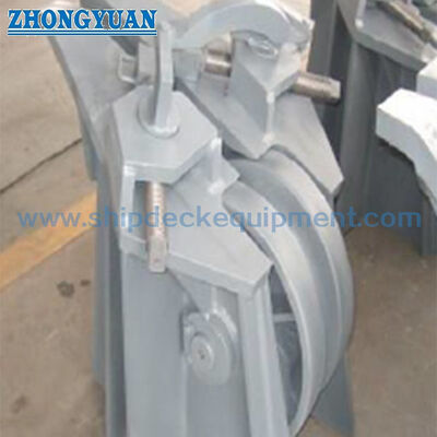 CB/T 178 B Casting Screw Bar Type Anchor Chain Stopper for 50-102mm Chain Ship Mooring Equipment