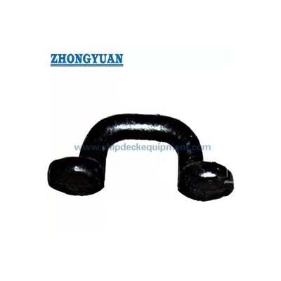 JIS F3410 Type E Forging Steel Oval Eye Plate O Ring Ship Mooring Equipment