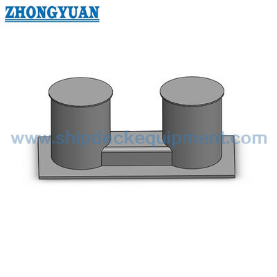Steel Double Bitt Bollard with Narrow Base | GB/T 554 Type C Ship Towing Equipment