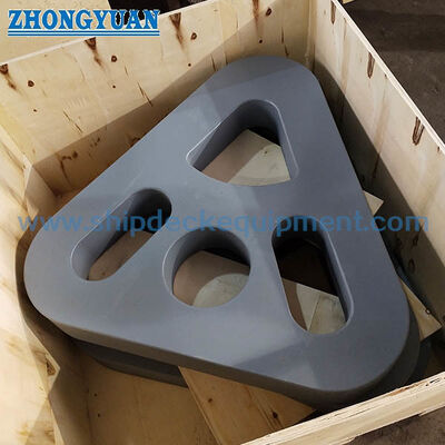17–600 t SWL Marine Delta Plate for Towing Bridle | Steel Triangle Plate