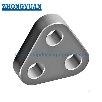 17–600 t SWL Marine Delta Plate for Towing Bridle | Steel Triangle Plate