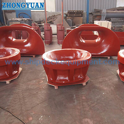 JIS F 2030 Bulwark Mounted Chock For Single Point Mooring Ship Towing Equipment