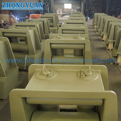 Four-Roller Universal Fairlead with Upper Roller | ISO 13733 Type 4R for Ship Mooring and Towing