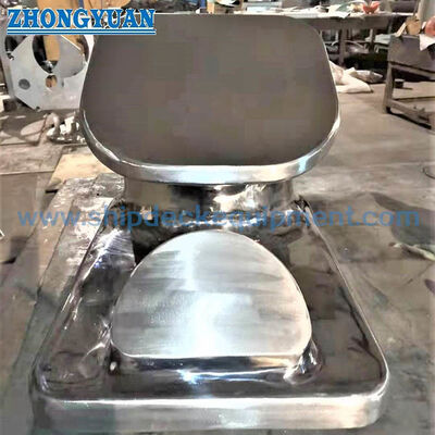 10-Inch Polished Stainless Steel Fixed Chock for Inland Barge Towing