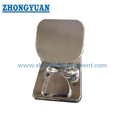6-Inch Polished Stainless Steel Fixed Towing Chock for Inland Barges and Workboats