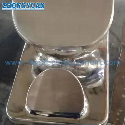 6-Inch Polished Stainless Steel Fixed Towing Chock for Inland Barges and Workboats