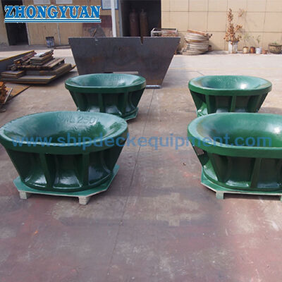 Cast Steel SPM Chock JIS F 2030 Type A | Bulwark-Mounted Towing Chock for Single Point Mooring