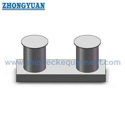 Double Bitt Bollard with Insert Base for Ship Mooring and Towing GB/T 554 Type B