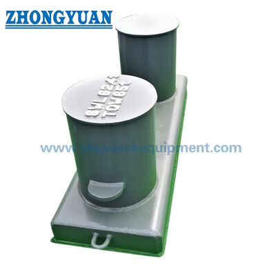 Welded SteelWelded Steel Double Bitt Bollard with Wide Base Plate | ISO 13795 Type B for Ship Mooring and Towing