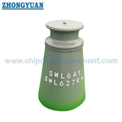 Single-Roller Pedestal Fairlead with Cleat | Ship Mooring and Towing Line Guide (CB/T 436 Type B)