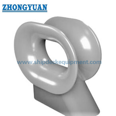 DIN 81915 Type E Deck-Mounted Marine Chock | 80-200 kN Cast Steel Rope Guide