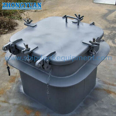 Weathertight Small Steel Hatch Cover with Butterfly Nuts | CB/T 3728 Type A / UR S26 Ship Deck Access