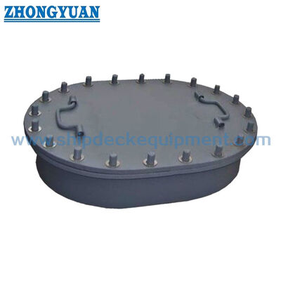 Raised Multi-Bolt Oval Manhole Cover | JIS F 2304 Type A Watertight Ship Access