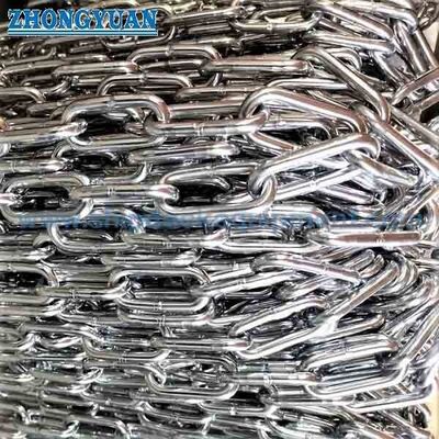 DIN 763 Long-Link Round Steel Chain | Tested Non-Calibrated General-Purpose Chain