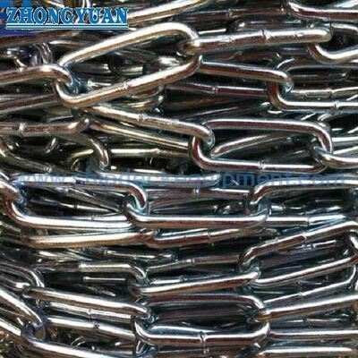 DIN 763 Long-Link Round Steel Chain | Tested Non-Calibrated General-Purpose Chain