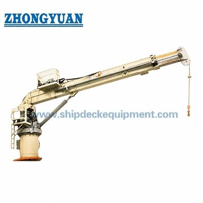 3T 20m Hydraulic Telescopic Boom Marine Crane | Shipboard Crane with Operator Cabin