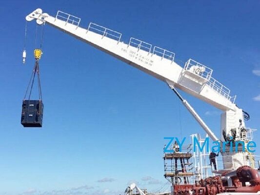 1–20T Straight Boom Hydraulic Marine Deck Crane | 360° Slewing Shipboard Crane