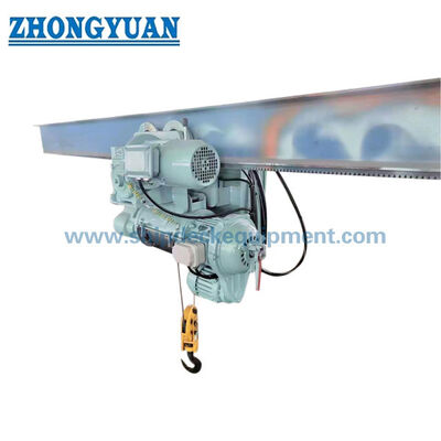 0.5–10T Explosion-Proof Marine Electric Trolley Crane | Pump Room & Engine Room Monorail Hoist