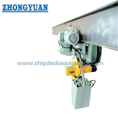 0.5–10T Explosion-Proof Marine Electric Trolley Crane | Pump Room & Engine Room Monorail Hoist