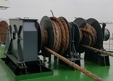 5–500 kN Electric Mooring Winch for Ship Deck | Single Drum with Warping Head
