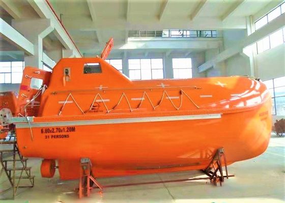 6.8m Fire Proof GRP Free Fall Lifeboat Ship Life Saving Equipment