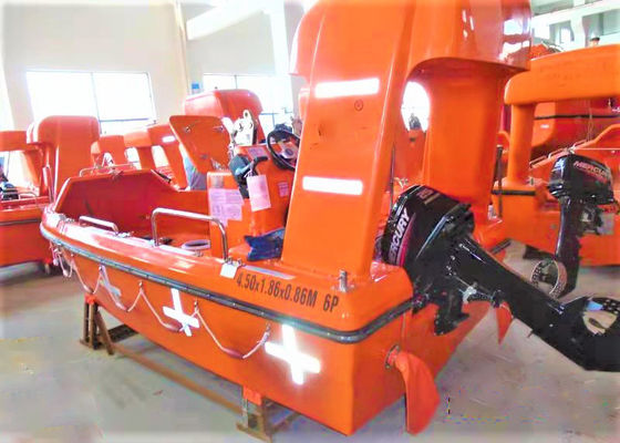 6 Persons 4.54m GRP Fast Rescue Boat Ship Life Saving Equipment