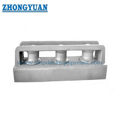 150–450mm Closed Type 3 Roller Fairlead | JIS F2014 DF DS Casting Steel Shipside Fairlead for Mooring