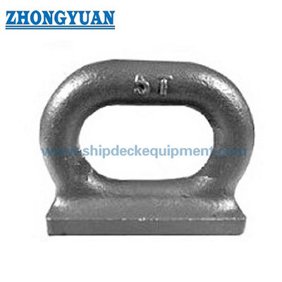 Marine Forged Oval Eye Plate | JIS F 3410-1999 Weld-On Deck Fitting for Mooring & Rigging Connections
