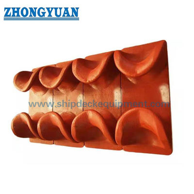 150–400mm Deck Mounted Open Chock | JIS F2006 Casting Steel Fairlead for Small Vessel Mooring