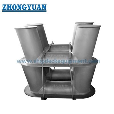 50–100 mm Inclined Double-Bitt Mooring Bollard | CB/T 169-2011 Type A Single-Base