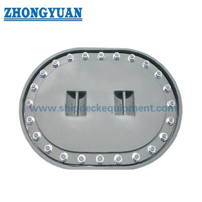 Sunk Multi-Bolt Oval Manhole Hatch Cover | JIS F 2304 Type C for Ship Tanks