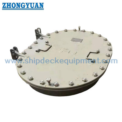 Raised Oval Bolted Marine Manhole Cover with Hinges | CB/T 4392-2014 Type EA
