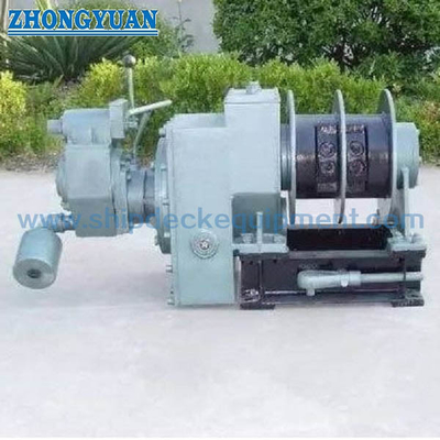 Ship Aluminum Pilot Ladder Winch ISO 7364 Split Drum Pneumatic Motor Driven