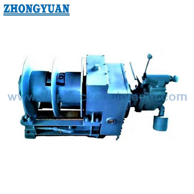 Ship Aluminum Pilot Ladder Winch ISO 7364 Split Drum Pneumatic Motor Driven
